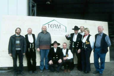 Die Mitglieder des Team Holzrahmenhaus e.V.